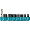 image:imageMakita E01694 Impact XPS 8 Pc 14 Drive 6Point Metric Impact Socket Set wStandard Socket AdapterSAE
