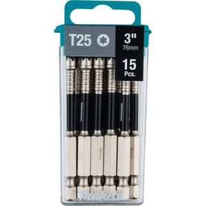 image:imageMakita E01270 Impact XPS T25 Torx 3 Power Bit 15pk15pk