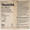 image:imageMakita B108495 14 x 764 x 1 Abrasive CutOff Wheel 5pk