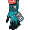 image:imageMakita Unisex Fitknit T 04123 FitKnit Cut Level 1 Nitrile Coated Dipped Gloves Large X Large TealBlack Large XLarge USXLarge Pack of 1