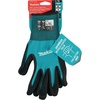 image:imageMakita Unisex Fitknit T 04123 FitKnit Cut Level 1 Nitrile Coated Dipped Gloves Large X Large TealBlack Large XLarge USXLarge Pack of 1