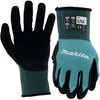 image:imageMakita Unisex Fitknit T 04123 FitKnit Cut Level 1 Nitrile Coated Dipped Gloves Large X Large TealBlack Large XLarge USSmallMedium