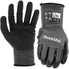 image:imageMakita Unisex Fitknit T 04145 Advanced FitKnit Cut Level 7 Nitrile Coated Dipped GlovesGloves