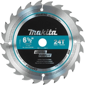 image:imageMakita A85092 612 24T CarbideTipped Circular Saw Blade General Purpose