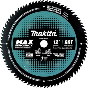 image:imageMakita B66999 12 80T CarbideTipped Max Efficiency Miter Saw Blade