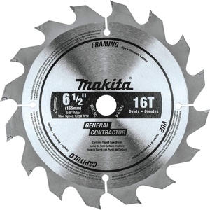 image:imageMakita D67016 612 16T CarbideTipped Circular Saw Blade Framing