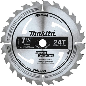 image:imageMakita D45989 714 24T CarbideTipped Circular Saw Blade FramingGeneral Purpose