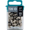 image:imageMakita E00670 Impact XPS T20 Torx 1 Insert Bit 15pk15pk