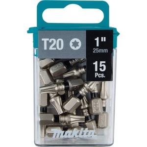 image:imageMakita E00670 Impact XPS T20 Torx 1 Insert Bit 15pk15pk