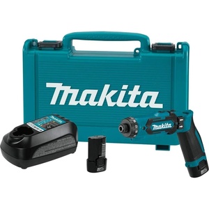 image:imageMakita DF012DSE 72V LithiumIon Cordless 14 Hex DriverDrill Kit with AutoStop ClutchHex DriverDrill Kit