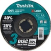 image:imageMakita T038943 XLock 412 40 Grit Type 29 Angled Grinding and Polishing Flap Disc for XLock and All 78 Arbor Grinders 3pk