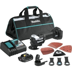 image:imageMakita XMT04R1B 18V LXT LithiumIon SubCompact Brushless Cordless StarlockMax Oscillating MultiTool Kit 20Ah